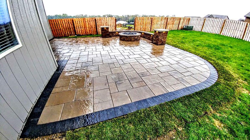 patios, patio with fire pit