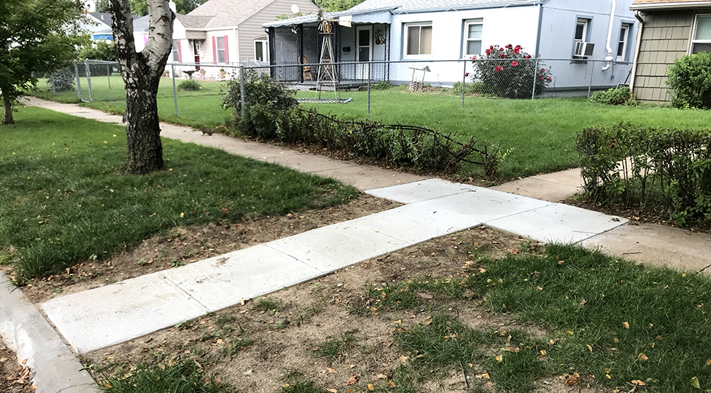 sidewalks & walkways, concrete replacement