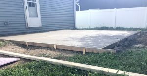 concrete patio