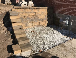 retaining wall 22